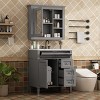 Surface Mount Medicine Cabinet,Vanity Mirror Cabinet,Bathroom Vanities And Medicine Cabinets,One Sink Bathroom Vanity,Shaving Cabinet-The Pop Home - 3 of 4