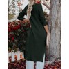 Essential Solid Open Front Maxi Long Knitted Cardigan Sweater for Women - 3 of 4