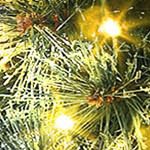 snow flocked burlap base