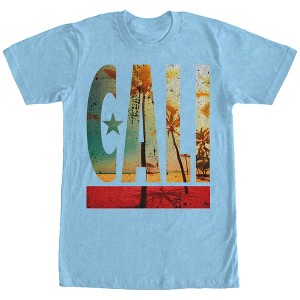 Men's Lost Gods Cali Flag Palm Trees T-Shirt - 1 of 3