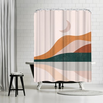 Americanflat Abstract Landscape Part 2 by Tetyana Karankovska Shower Curtain