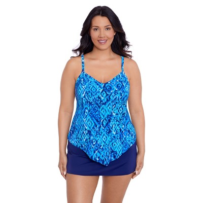 Women's Trimshaper Hank Tankini Swimsuit Top - Bali Brocade : Target