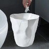 LunaLulinlk White 2.64 Gallon Bathroom Trash Can, Small Trash Can for Kitchen, Bathroom, Office, Bedroom, Living Room Trash Can - 4 of 4