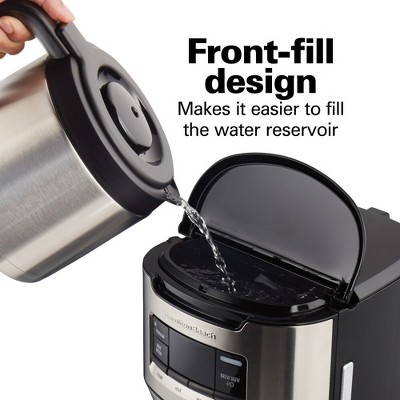Hamilton Beach® FrontFill 12 Cup Programmable Coffee Maker with Thermal Carafe