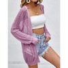 Women Crochet Lightweight Cardigan Cover Up Open Front Long Sleeve Summer Cardigans 2024 - 3 of 4