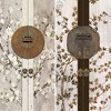 6" Double Sided Asian Lock Canvas Room Divider White - Oriental Furniture - 4 of 4