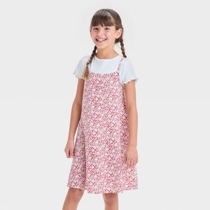 Girls' Short Sleeve Top and Slip Dress - Cat & Jack™ - 1 of 3
