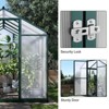 WhizMax Greenhouse for Outdoors, Aluminum Alloy & Polycarbonate Green House with Windows Vent, for Patio, Backyard, Garden - 4 of 4