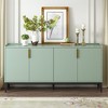 YOOCOZZ Utility Storage Cabinet & Sideboard Cabinet with Aluminum Handles and Adjustable Shelves for Entryway - 2 of 4