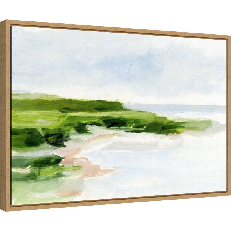 23&#34; x 16&#34; Blush Sandy Beach I by Ethan Harper Framed Wall Canvas - Amanti Art, 3 of 11