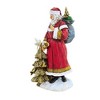 Roman 9.0 Inch Santa With Gold Tree Woodland Delivery Gifts Santa Sculptures - image 2 of 3