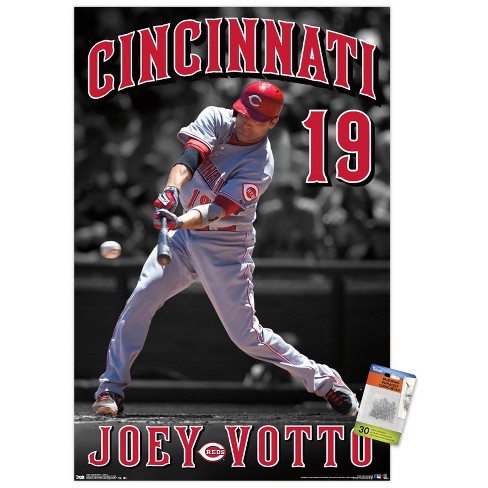 Youth Joey Votto Red Cincinnati Reds Player Logo Jersey