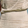 Women's Crochet Knit Cutout V-Neck Mini Cover-Up Dress - Cupshe - 3 of 4