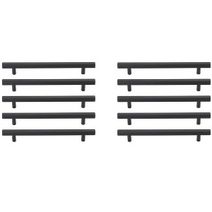 Elegant Lighting Dior 7-9/16" Center to Center Matte Black Bar Pull Multipack (set of 10) - 1 of 4