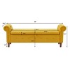 NicBex 63 Inch Storage Ottoman,Entryway Bench with Wood Legs for Bedroom and Living Room - 3 of 4