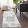 Vintage Machine Washable Area Rug Non Slip Soft Low Pile Rug Distressed Printed Rug Stain Resistant Non Shedding Ultra Thin Carpet - 2 of 4