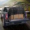 VEVOR Cargo Net, 120 in x 105 in, Heavy Duty Truck Cargo Net for Truck Bed,4 Adjustable Straps with Carabiners and Rubber Coated Hooks, Black - 2 of 4