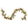 Aghana Digitals 6-Piece Pink Artificial Flower Garlands 215cm - Realistic Silk & PE Floral Decor - 3 of 4