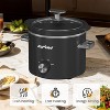 Heynemo 2 Quart Slow Cooker, Small Slow Cooker with Removable Ceramic Pot, Slow Cooker Food Warmer with 3 Heating Settings & Dishwasher Safe - 4 of 4