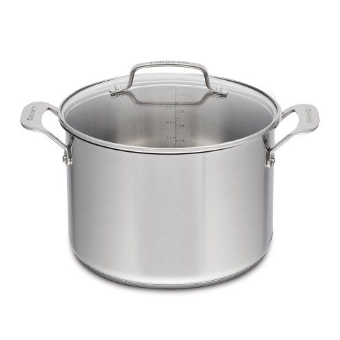 Cuisinart 8qt Stainless Steel Stock Pot With Cover Silver : Target
