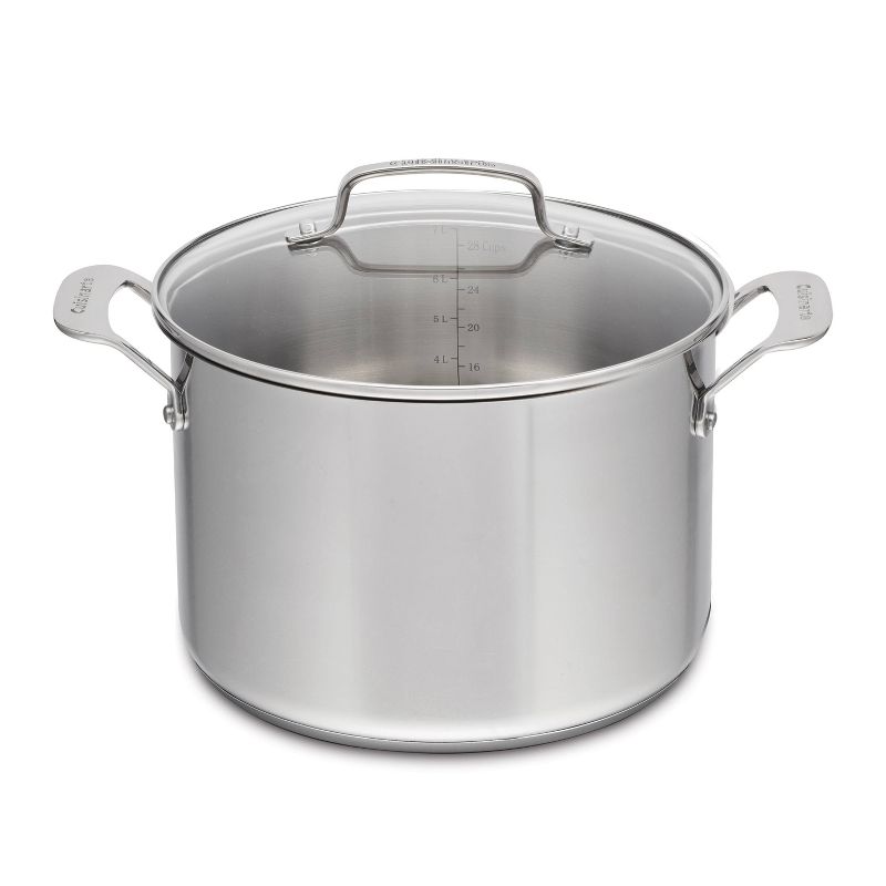 Cuisinart 8qt Stainless Steel Stock Pot with Cover Silver, 1 of 6