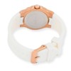 Peugeot Women's Rose Gold Wrist Watch with Crystal Bezel and Silicone Rubber Band - 2 of 4