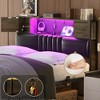 Besiost Bed Frame with LED Light and Charging Station - 3 of 4