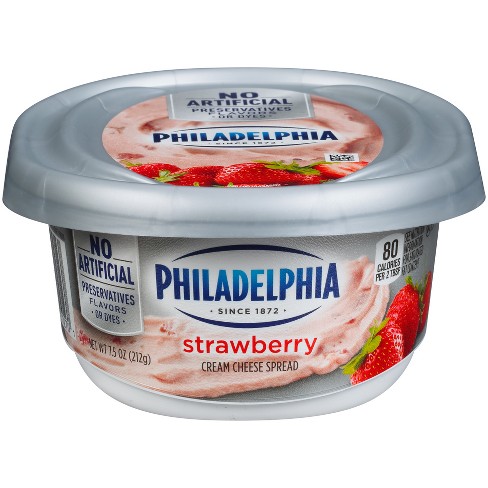 Philadelphia Regular Strawberry Cream Cheese Tub 7 5oz Target