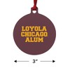 Loyola University Chicago Alumni Aluminum Holiday Christmas Tree Ornament - 3 of 4