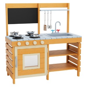 Outdoor Wood Mud Kitchen for Kids, - 1 of 4