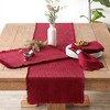 Design Imports Cranberry Linen Napkin Set/4 - 3 of 4
