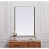 Elegant Lighting Metal Frame Rectangle Mirror 24x36 Inch in Brass - 4 of 4