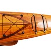 Kayak Wooden Boat Model 5" H – Handcrafted Cedar Display Replica By old Modern Handicrafts - 4 of 4