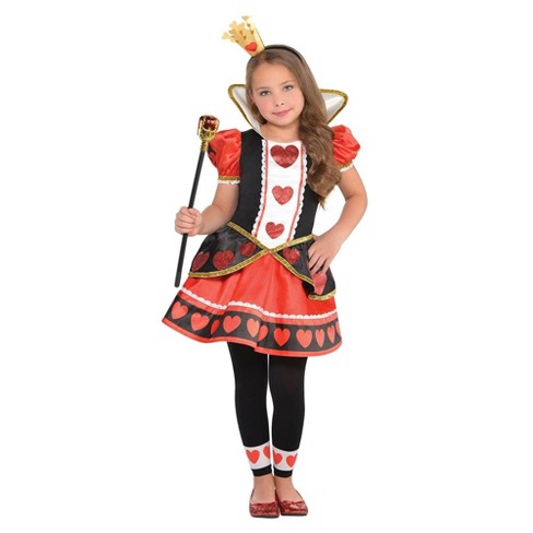 Kids Queen Of Hearts Halloween Costume Xl Target