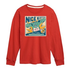 Boys' - Disney - Nice Kitty Long Sleeve Graphic T-Shirt - 1 of 4