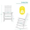 Sonkuki Patio Outdoor Adirondack Rocking Chair with Big Armrests, Weather Resistant, Easy Installation, Lawn and Backyard - 3 of 4