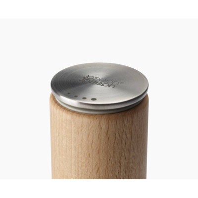 Joseph Joseph Milltop Beech Wood No-Spill Salt Mill: Kitchen Utensil Set, Natural Wood, Adult Kitchen Tools — фото 4