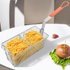 WeChef 4 Packs Deep Fryer Basket with Handle Divider Heavy Duty Construction Fryer Basket Commercial Restaurant - 2 of 4