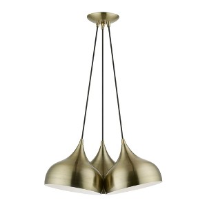 Livex Lighting Amador 3 - Light Pendant in  Antique Brass - 1 of 1