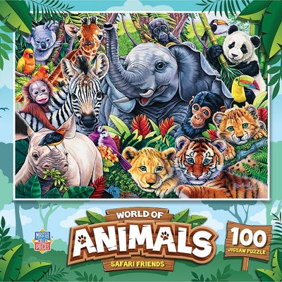 MasterPieces World of Animals Safari Friends 100 Piece Jigsaw Puzzle