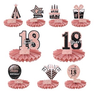 Unique Bargains Birthday Decoration Party Table Centerpieces 9 Pcs - 1 of 4