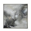 40"x40" Stormy Skies Hand Painted Wall Art with Silver Frame - A&B Home: Contemporary Art Deco, Abstract - 3 of 4