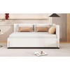Sapphtopaz Daybed Full Size Bed Frame Linen Fabric Sofa Bed Bedroom Furniture, Easy Assembly, No Box Spring Needed, Beige - 4 of 4