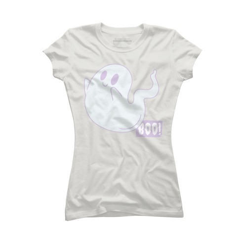 Junior's Design By Humans Boo Cute Ghost Halloween Cute Design By  Boogiecreates T-shirt - Athletic Heather - X Large : Target