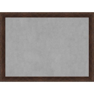31"x23" Narrow Framed Magnetic Board Warm Walnut - Amanti Art: Metal, Wall Mount, Office Decor - 1 of 4