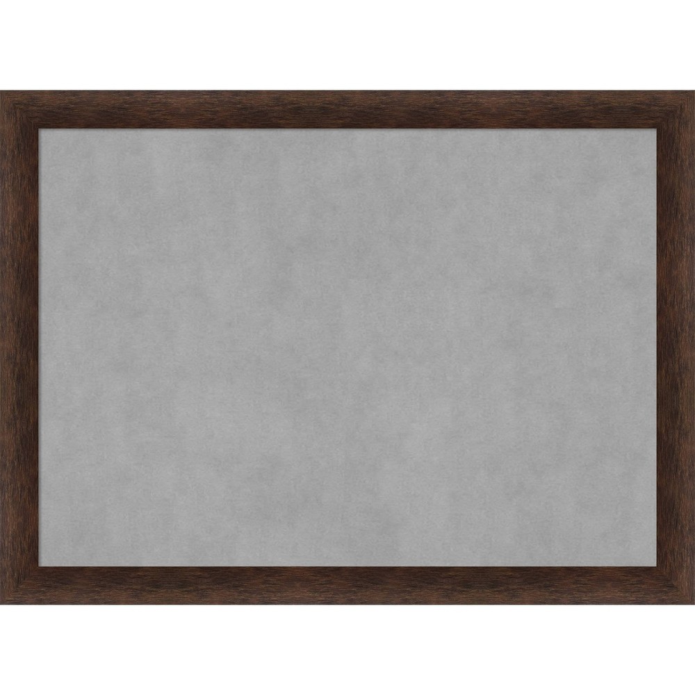 Photos - Dry Erase Board / Flipchart 31"x23" Narrow Framed Magnetic Board Warm Walnut - Amanti Art: Metal, Wall