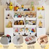 Kids Toy Organizer With 8 Removable Bins,2 Storage Cubbies & Bookshelf,Large Toy Box for Nursery, Bedroom, Classroom,Playroom - 4 of 4