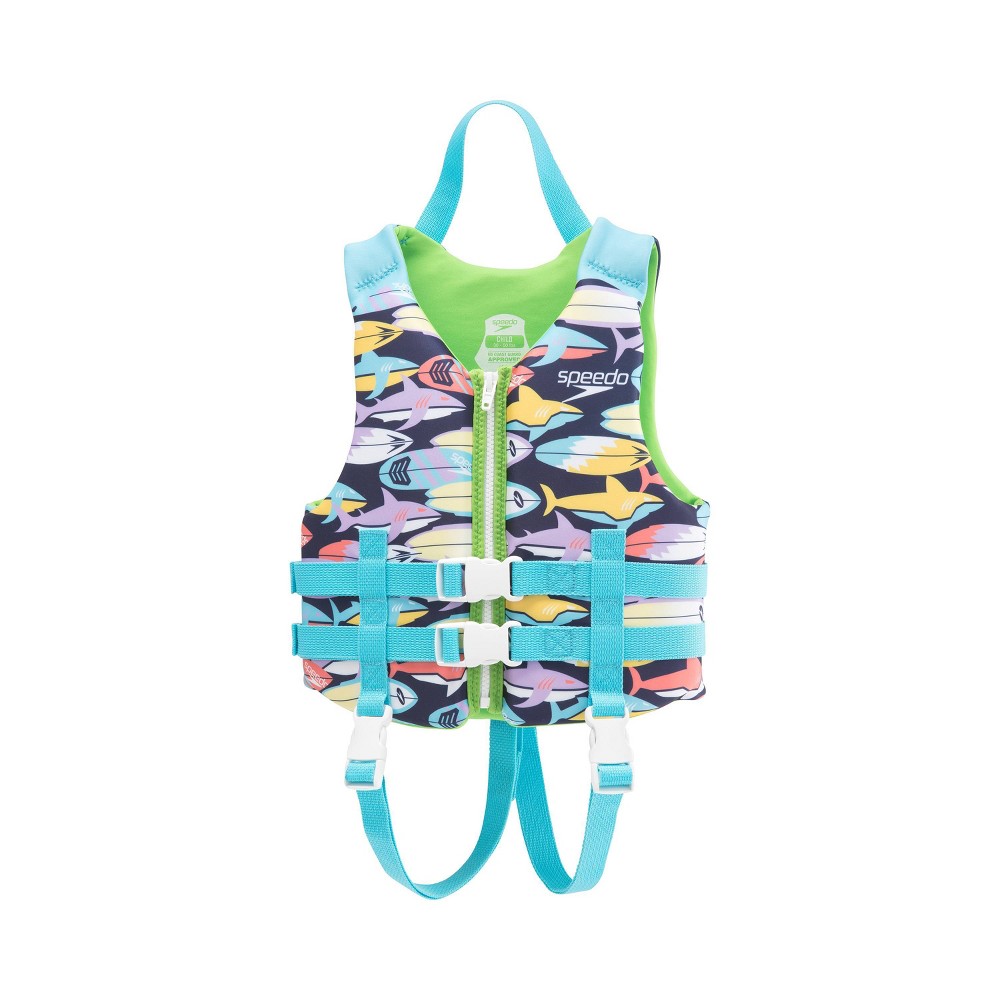 Speedo Child Life Jacket Vest - Blue Fins