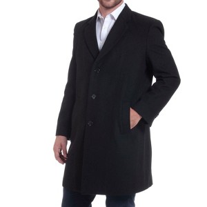 Alpine Swiss Luke Mens 3 Button Tailored Wool 37" Walker Car Coat - 1 of 4