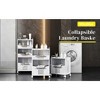 4-Tier Rolling Storage Cart with Wheels, Large Capacity Mobile Utility Cart ,Kitchen Cart with with Push Handle and Baskets, Bathroom, Laundry Room - 4 of 4